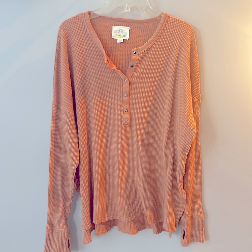 Offline by Aerie waffle Henley